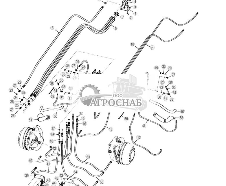 Шланги HFWD, соединяющие насос HFWD с теплозащитным кожухом двигателя - ST318176 45.jpg